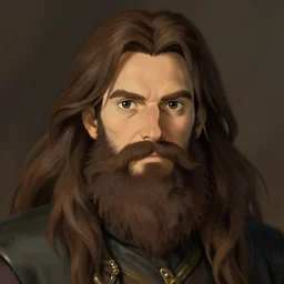 jock portrait, long hair brown, full beard, art by studio ghibli and greg rutkowski and artgerm and ilya kuvshinov, portrait, d & d, fantasy, highly detailed, digital painting, headshot, trending on artstation, concept art, sharp focus, illustration