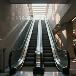 futuristic escalater, realistic