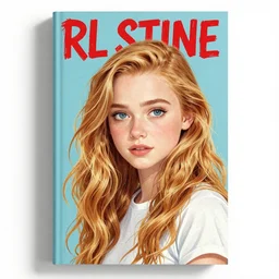 Sadie Sink illustration by Tim Jacobus, RL Stine paperback cover art