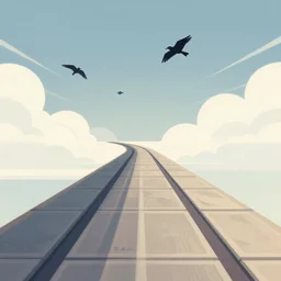 paths of voices flying to the sky, artstation, concept art, sharp focus, illustration