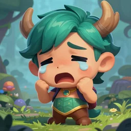 ezreal crying, league of legends, trending on artstation