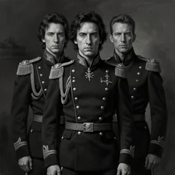 a portrait of john oliver standing next to adam driver, stoic, military uniform, fantasy, intricate, elegant, beautiful, highly detailed, charcoal, centered, dark, smokey, digital painting, artstation, concept art, smooth, sharp focus, illustration, art by samma van klaarbergen - h 7 0 4