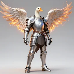 realism character portrait, bright armor male goose sorcerer with burning!!!!! + angel wings, ultra realistic, wide angle, intricate details, thunder artifacts, sharp focus, highly detailed by peter mohrbacher, hajime sorayama, wayne barlowe, boris vallejo, aaron horkey, gaston bussiere, craig mullins