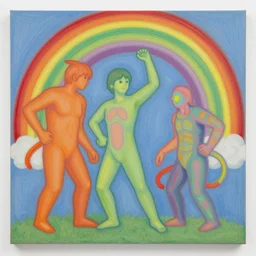 🌈 🕳 detailed 8 + k by shusei nagaoka, david rudnick, airbrush on canvas, pastell colours, cell shaded