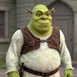 a WWII photo of Shrek as a dictator