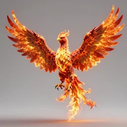 hyperdetailed image of a phoenix with its full body flaming and wings spread 8 k extremely detailed hd hyperrealism unreal engine daz 3 d