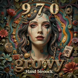 1 9 7 0 s groovy hard psychedelic rock - themed album cover, realistic, hyperrealistic, 8 k resolution, hd quality, very detailed, highly detailed, intricate details, real life, real world, trending on artstation, digital art, really realistic, very realisticm artistic, album cover, album, cover, remastered