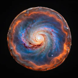 the most colorful galaxies inside a fire opal hyperrealistic glossy trending on artstation 8k resolution clean image