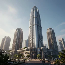 high quality 3 d render cyberpunk mumbai, daytime, highly detailed, cinematic smooth unreal engine, lee madgwick & liam wong, dramatic light, long shot, low angle, uhd 8 k, sharp focus