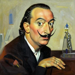 salvador dali in the style of picasso