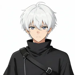 An anime portrait of a white-haired short-haired elf assassin , by Stanley Artgerm Lau, WLOP, Rossdraws, James Jean, Andrei Riabovitchev, Marc Simonetti, and Sakimichan, tranding on artstation