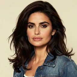 Portrait of Penélope Cruz Sánchez in style of Brian Bolland