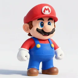 an image of a mario bros character, an ambient occlusion render by Miyamoto, polycount, superflat, prerendered graphics, physically based rendering, unreal engine 5