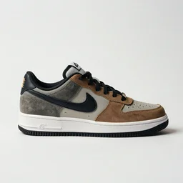 a studio photoshoot of a nike sneaker x travis scotts collab, realistic, color film photography by tyler mitchell, 3 5 mm, graflex