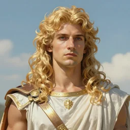 Apollo the pale blond Greek God league of legends on his day off, long fluffy curly blond hair, highly detailed, digital painting, artstation, concept art, smooth, sharp focus, illustration, ArtStation, art by artgerm and greg rutkowski and alphonse mucha and Edmund Blair Leighton and Charlie Bowater