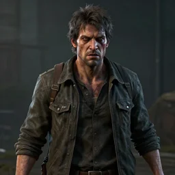a man at war with himself, unreal engine, ultra realistic, weird, octane render