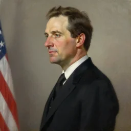 official side portrait of united states president paul giamatti, in a black suit, 1 8 9 8, a character portrait by cassius marcellus coolidge, reddit contest winner, oil on canvas, detailed painting, creative commons attribution