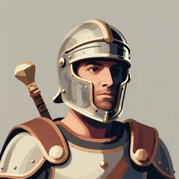 roman centurion game assets portrait close up highly detailed vector