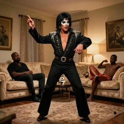 the ghost of liberace dances with kanye west in his living room