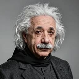 hijab einstein portrait