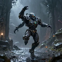 Protoss dancing in the rain, StarCraft screenshot