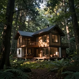 architect house in the forest