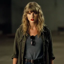 a still of taylor swift in the movie saving private ryan, mystery horror, cinematic gritty lighting, grainy film, artstation, deviantart,