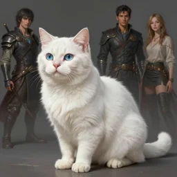 the white cat, highly detailed, d & d, fantasy, highly detailed, digital painting, trending on artstation, concept art, sharp focus, illustration, art by artgerm and greg rutkowski and fuji choko and viktoria gavrilenko and hoang lap
