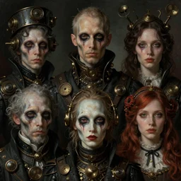 portrait, nightmare anomalies, steampunk by dariusz zawadzki, kenneth blom, mental alchemy, james jean, pablo amaringo, naudline pierre, contemporary art, hyper detailed