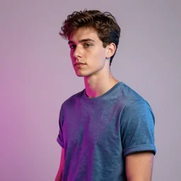 a handsome young man, photoshoot, spectral color, 4 - dimensional, full - hd, good, strong