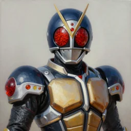 realistic Portrait painting of young man as Kamen Rider, made by Michaelangelo, physical painting, Sharp focus,digital art, bright colors,fine art, trending on Artstation, unreal engine.