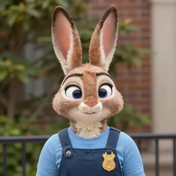 judy hopps as a real woman portrait