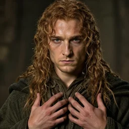epic masterpiece portrait lord of the rings in dungeons and dragons, long robe, sweaty skin, hyperrealistic, octane render, cinematic, beautiful face and flawless skin, perfect hands, 5 fingers,  by Edgar Maxence and Ross Tran and Michael Whelan, Legends of Runeterra