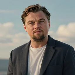 detailed portrait of leonardo dicaprio in don't look up, medium - shot, octane render, redshift, smooth, illustration, fairy lighting, clouds in the background, hyperrealistic, by dmitry prozorov, loish, and wlop, trending on artstation, hyperdetailed, hyperrealism