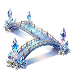 magic crystal bridge colorfully, detailed illustration, digital art, overdetailed art, concept art, detailed illustration, hd, 4 k, digital art, greg, dan mumford, rutkowski, wlop, trending on artstation