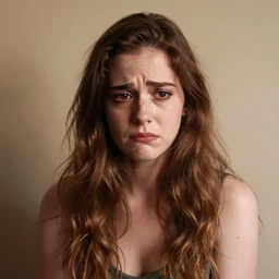 a very beautiful highly aesthetic wallpaper photo of ALEXANDRIA MORGAN in a very sad and very funny mood, artsy, trending on Artstation, 4k, masterpiece