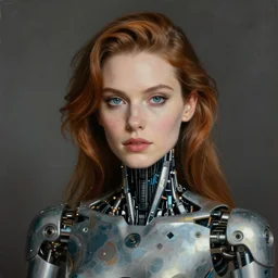A Persian cyborg designed by Man Ray and Nam June Paik, portrait by Annie Liebovitz
