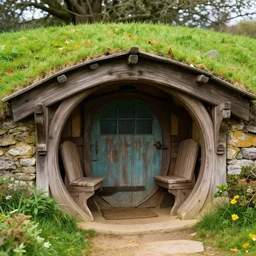 with nothing in it to sit down on or to eat - it was a hobbit - hole, and that means comfort