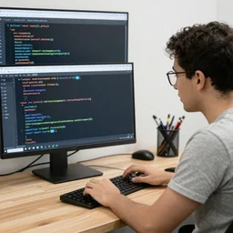 “a python coding using a computer and coding in python”
