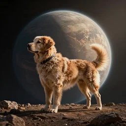 a planet in the shape of a dog