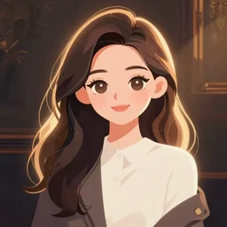 a cute career girl,very detailed,vector art,created by adobe illustrator,trending on pixta.jp
