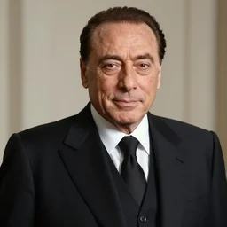 a portrait photograph of Silvio Berlusconi as a mob boss, DSLR photography