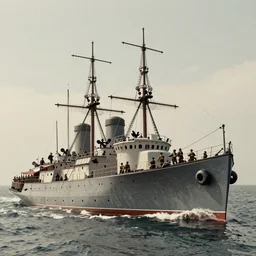 (((((1950s civil war ironclad ship . muted colors.))))) by Jean-Baptiste Monge !!!!!!!!!!!!!!!!!!!!!!!!!!!