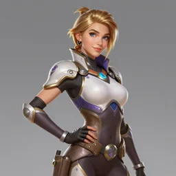portrait new female protagonist in overwatch, prepare for battle, highly detailed, beautiful, graceful, elegant, lovable, highly detailed, digital painting, artstation, concept art, sharp focus, golden ratio, smooth, octane render, sharp focus, artstation,, by artgerm, mucha, alex flores,, jordan grimmer, beeple