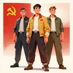 soviet era propaganda of modern hipster featured on artstation