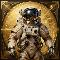 epic portrait of victorian astronaut, steampunk, retro futuristic, highly detailed, intricate details, symmetry, golden ratio, illustration, realistic, 8 k, high sharpness, by beksinski and rutkowski and stalenhag