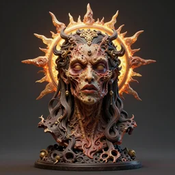 BADASS FILTERS AND EFFECTS, FEATURED ON CG SOCIETY, CGI, HYPER REALISTIC VFX SIMULATION of THE QUEEN OF THE SUN AND HER DEFORMED HELLISH FACE BY ZDZISŁAW BEKSIŃSKI, H.R. GIGER AND JEFFREY SMITH, INCREDIBLY HIGHLY INTRICATELY DETAILED 3D OCTANE RENDER, FULL BODY PHOTOSHOOT BY DAVID LACHAPELLE