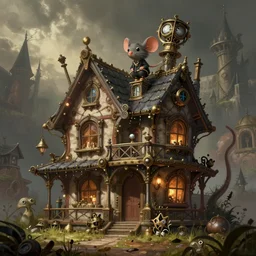 House of Mouse steampunk, elegant, digital painting, concept art, smooth, sharp focus, illustration, from StarCraft by Ruan Jia and Mandy Jurgens and Artgerm and William-Adolphe Bouguerea