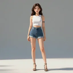 sunny girl, full body, high detail, high modernization, high stylization, divine render, ultra super hyper multi realistic