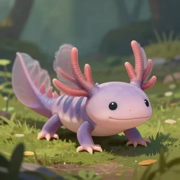 axolotl, beautiful, trending on artstation